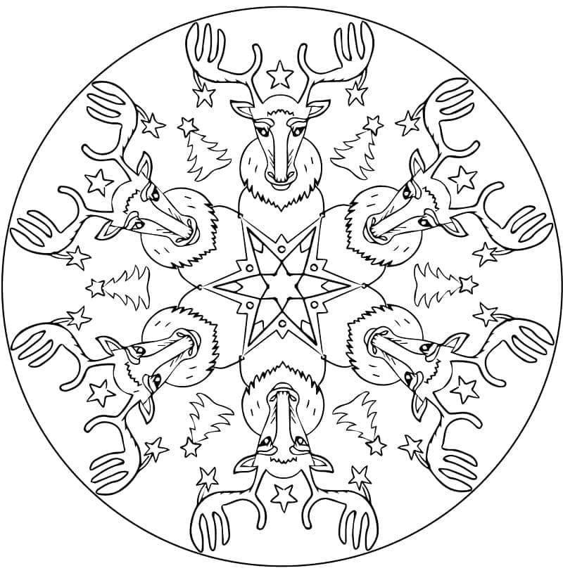 Mandalas de Noël 7